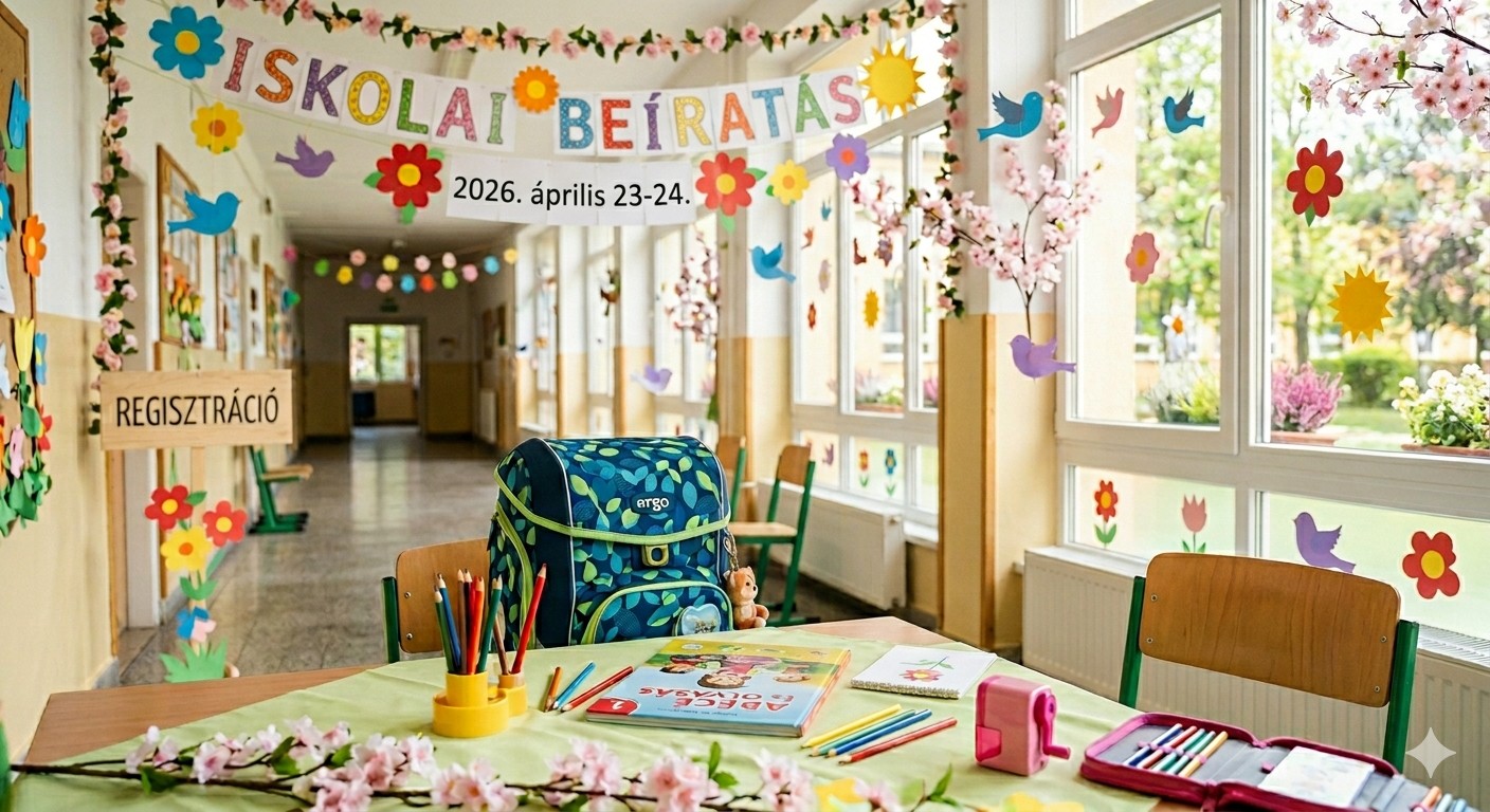 Iskolai beíratás: 2026. április 23-24. 1